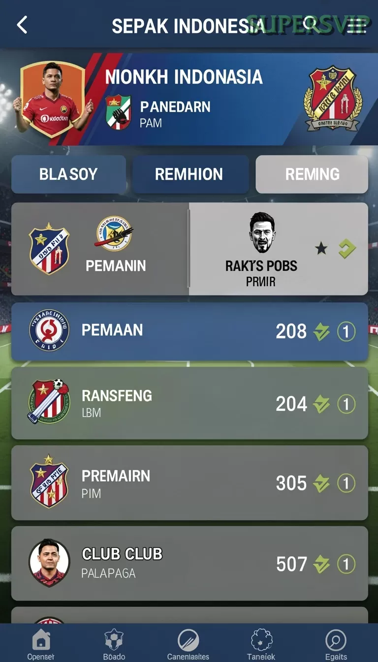 Cuplikan layar SLOT39 — menu navigasi